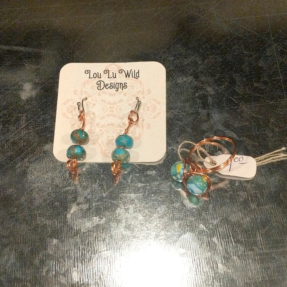 Hand made Earring and Ring set